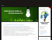 Tablet Screenshot of elektrotechnik-pfefferkorn.at